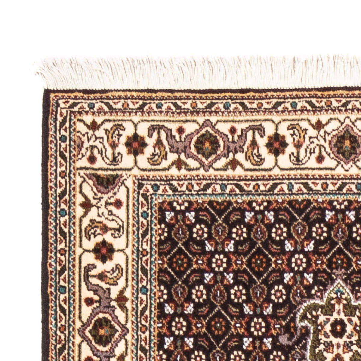Täbriz - 40 Raj Teppich 75x195cm - Perserteppich - dunkelblau