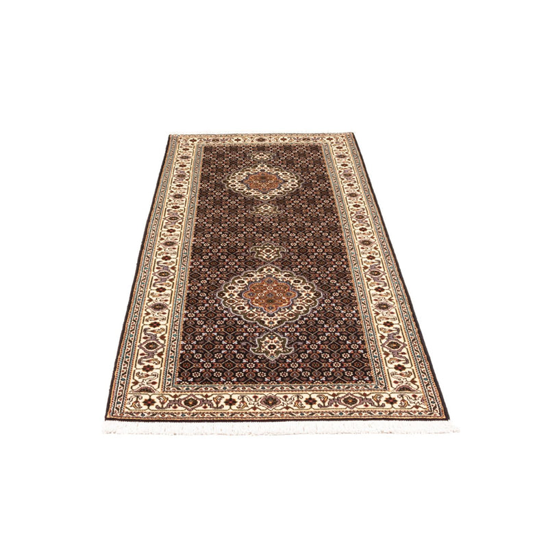 Täbriz - 40 Raj Teppich 75x195cm - Perserteppich - dunkelblau