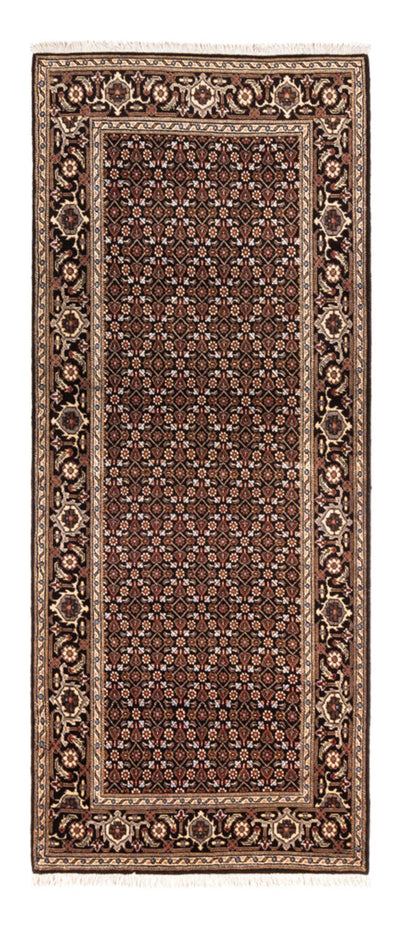 Täbriz - 40 Raj Teppich 80x196cm - Perserteppich - dunkelblau