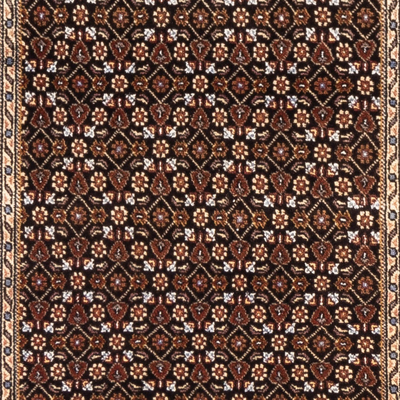 Täbriz - 40 Raj Teppich 80x196cm - Perserteppich - dunkelblau