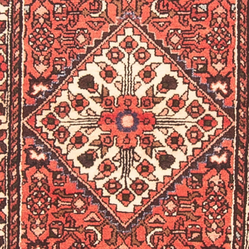 Hamadan Teppich 80x392cm - Perserteppich - rot
