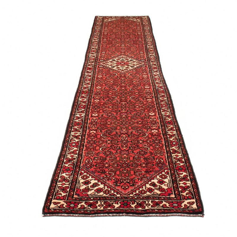 Hamadan Teppich 80x392cm - Perserteppich - rot