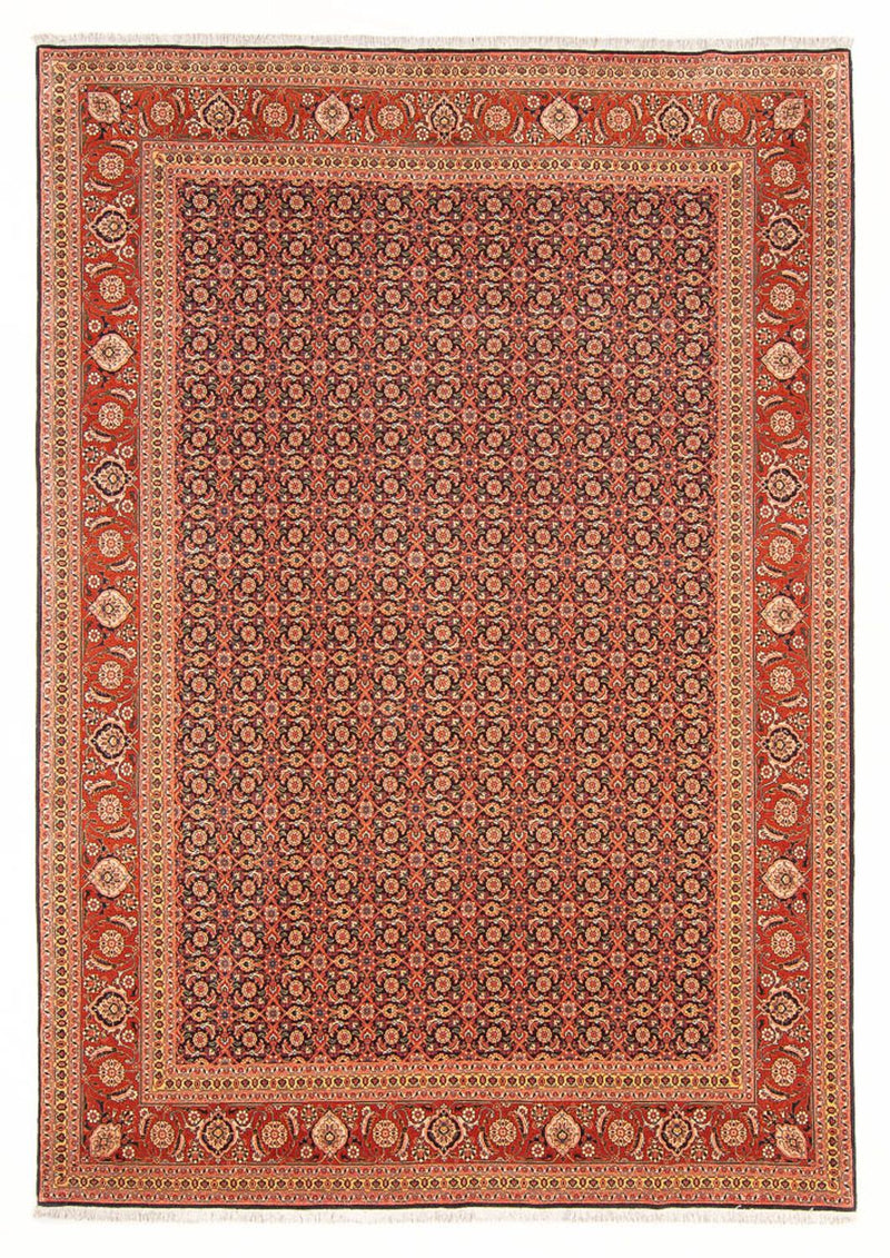 Täbriz - 50 Raj Teppich 196x288cm - Perserteppich - dunkelblau