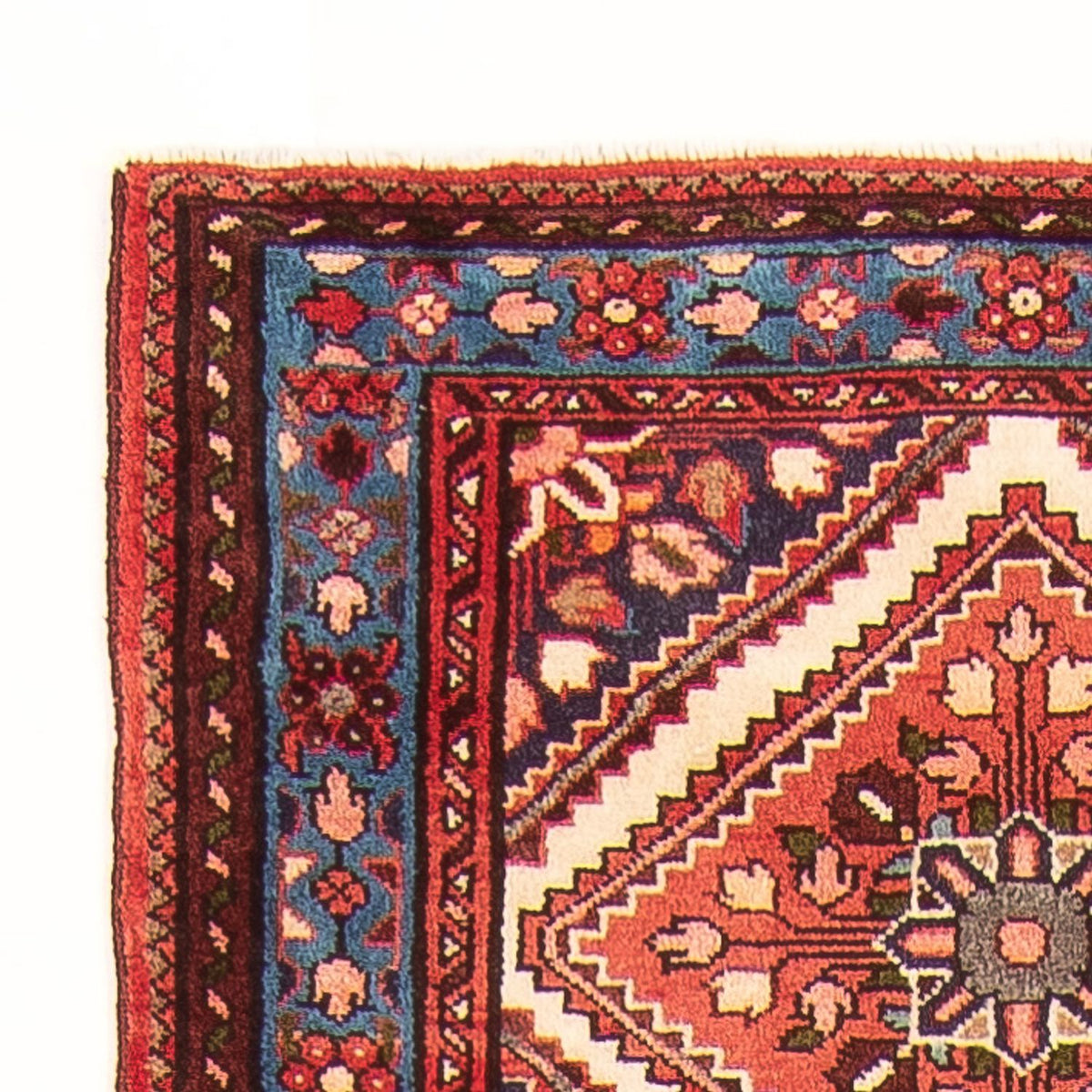 Hamadan Teppich 88x508cm - Perserteppich - rot