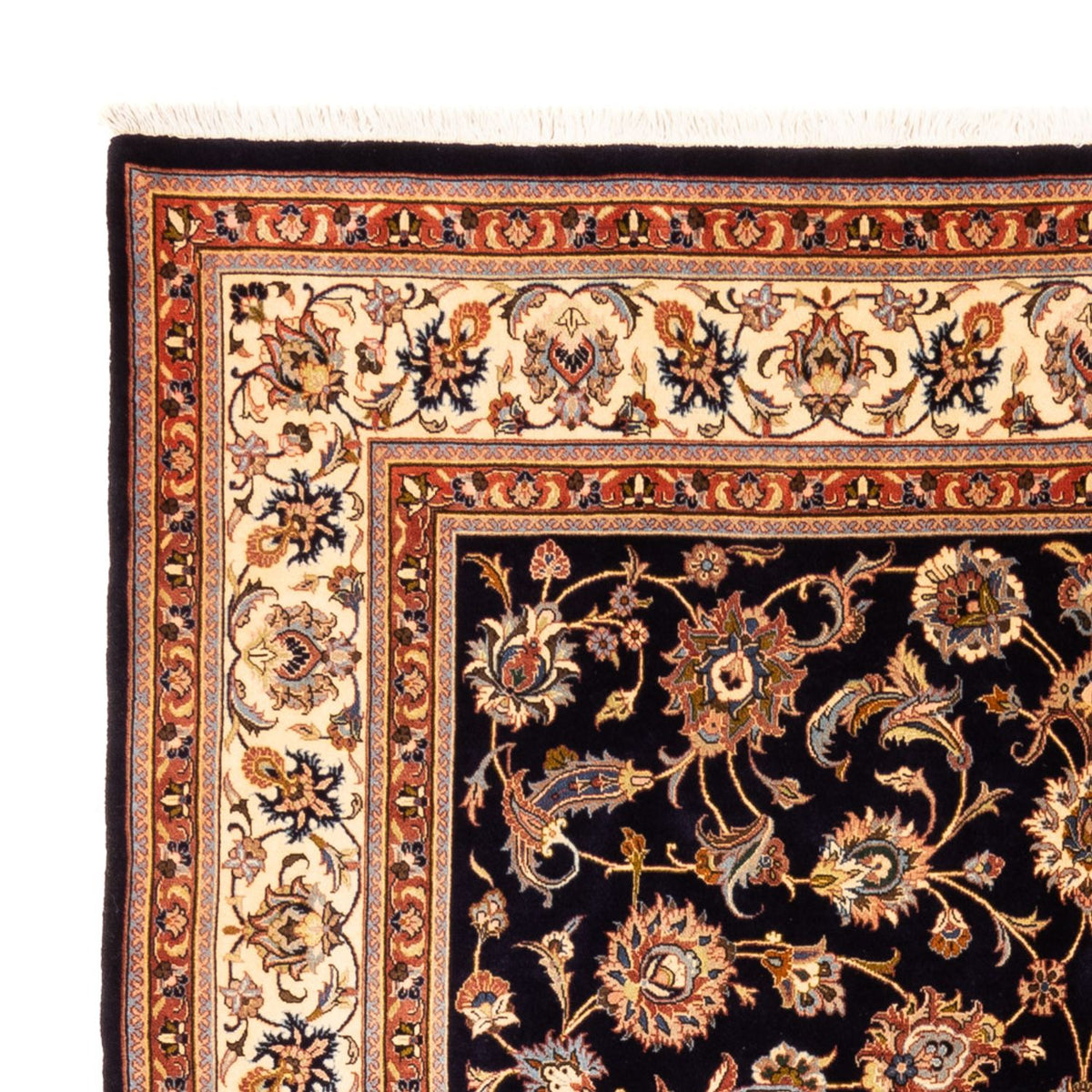 Maschad Teppich 220x282cm - Perserteppich - dunkelblau