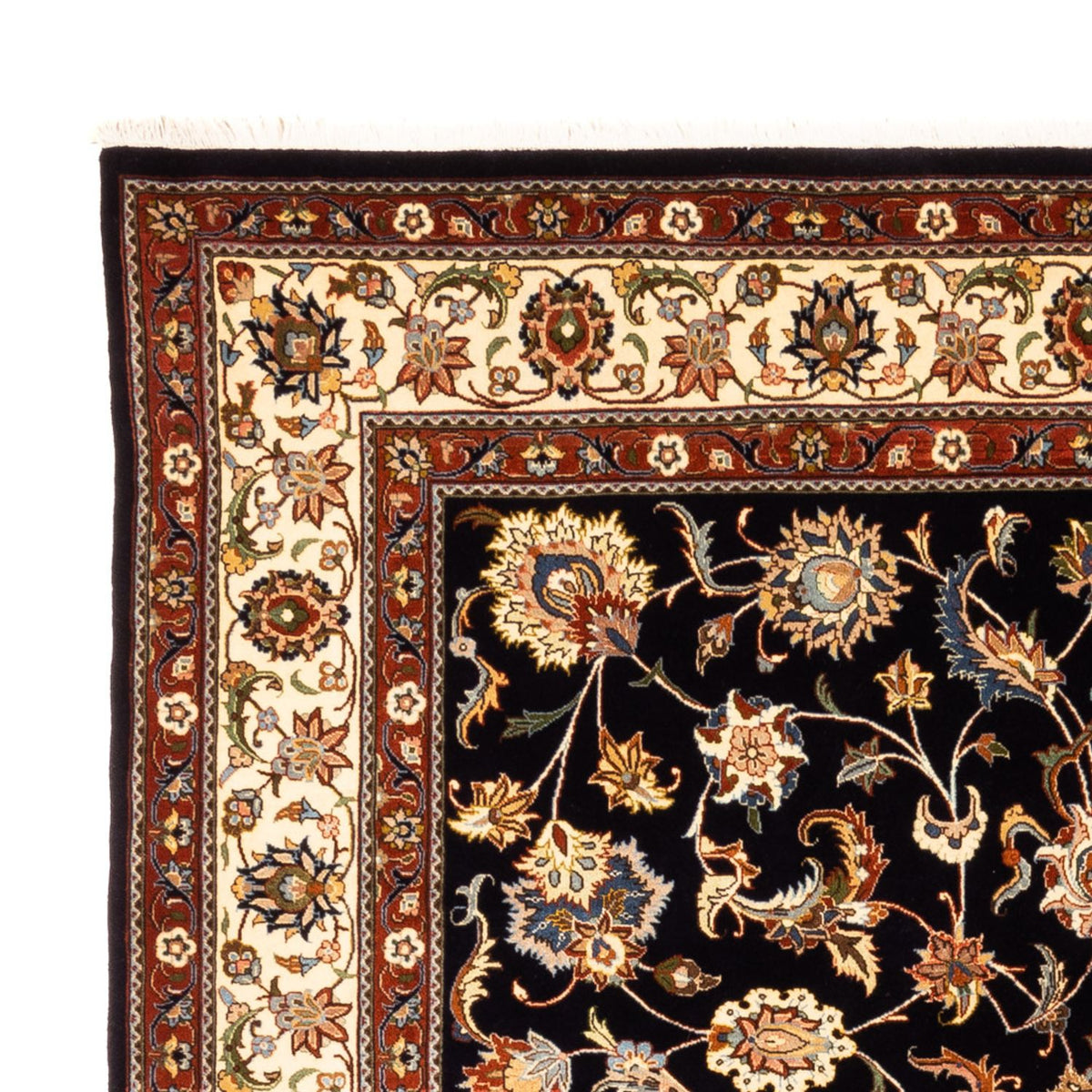 Maschad Teppich 218x280cm - Perserteppich - dunkelblau