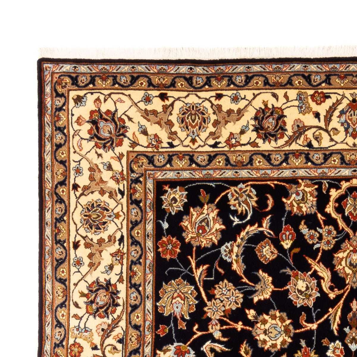 Maschad Teppich 200x304cm - Perserteppich - dunkelblau