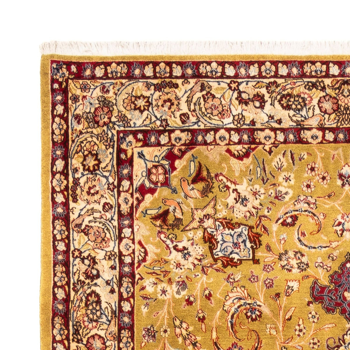 Ghom Teppich 162x228cm - Perserteppich - camel