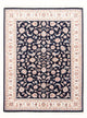 Täbriz - 50 Raj Teppich 147x203cm - Perserteppich - dunkelblau