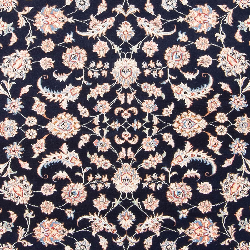 Täbriz - 50 Raj Teppich 147x203cm - Perserteppich - dunkelblau