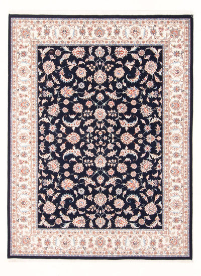 Täbriz - 50 Raj Teppich 150x200cm - Perserteppich - dunkelblau