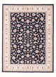Täbriz - 50 Raj Teppich 150x200cm - Perserteppich - dunkelblau