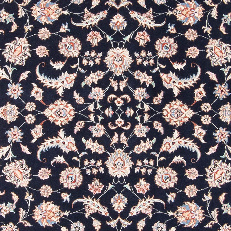 Täbriz - 50 Raj Teppich 150x200cm - Perserteppich - dunkelblau