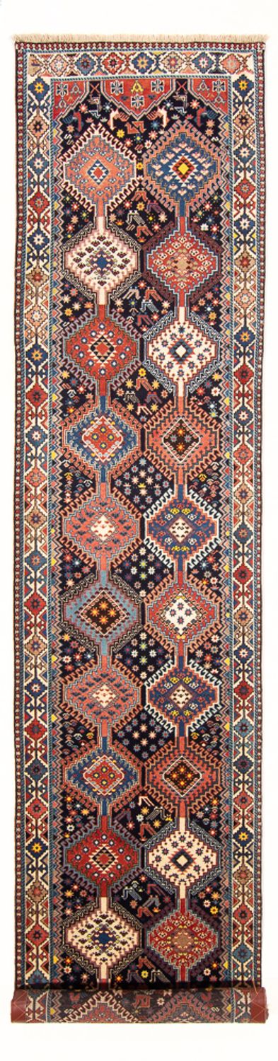 Yalameh Teppich 82x382cm - Perserteppich - dunkelblau