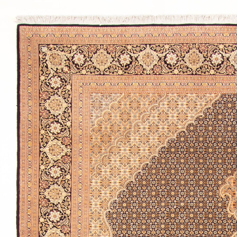 Täbriz - 50 Raj Teppich 202x300cm - Perserteppich - dunkelblau