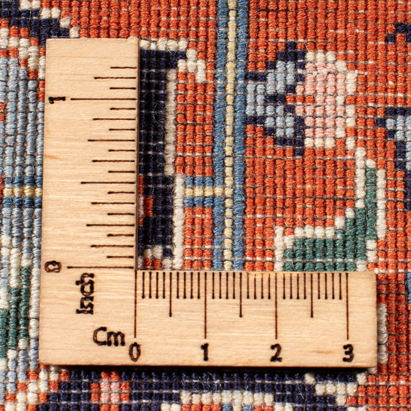 Täbriz - 50 Raj Teppich 204x307cm - Perserteppich - dunkelblau