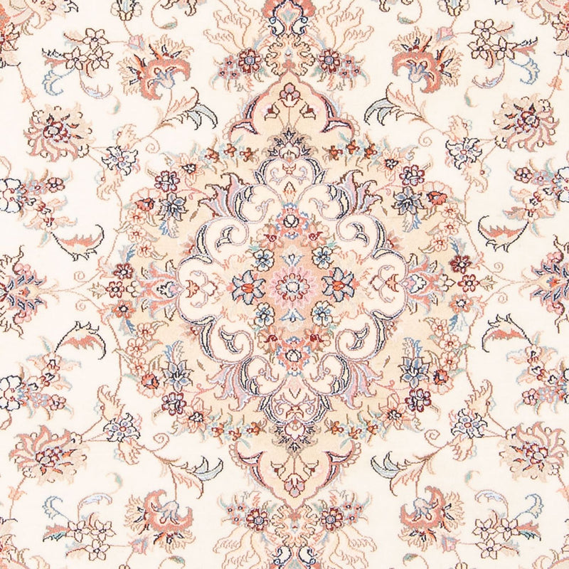Täbriz - 50 Raj Teppich 150x195cm - Perserteppich - creme