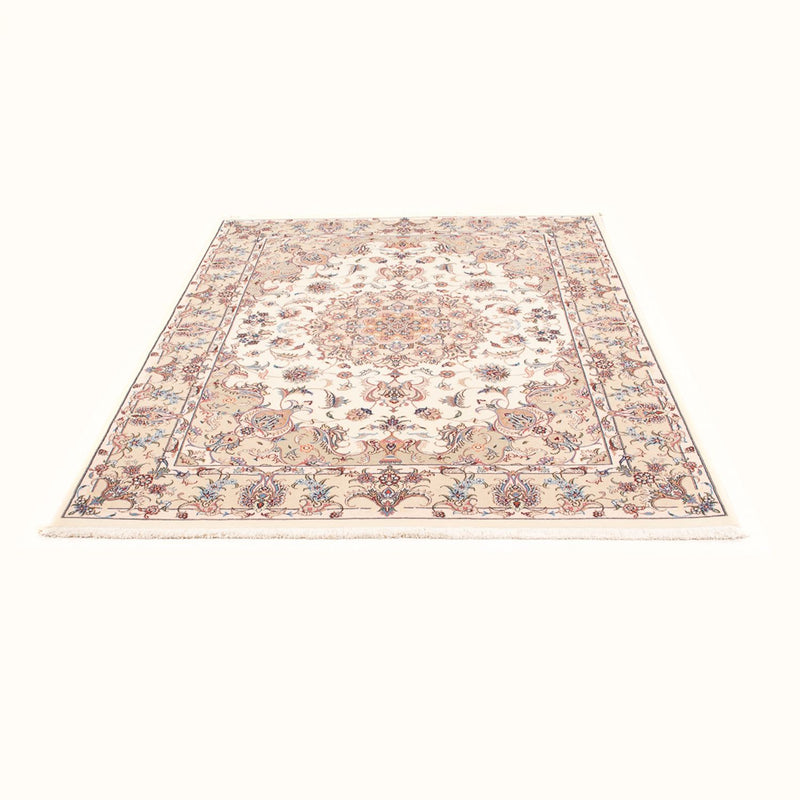 Täbriz - 50 Raj Teppich 148x198cm - Perserteppich - creme