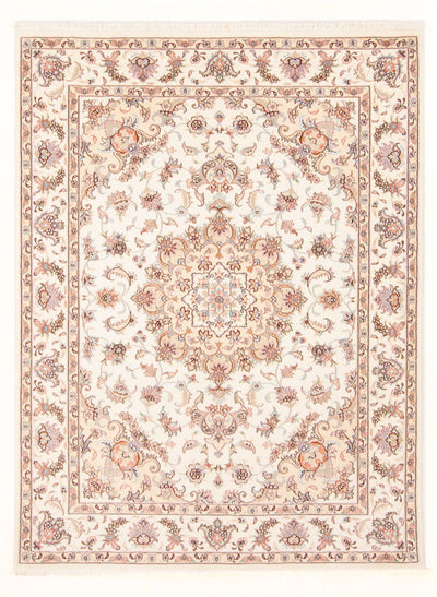 Täbriz - 50 Raj Teppich 148x203cm - Perserteppich - creme