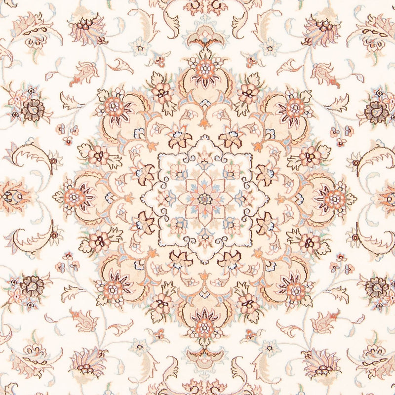 Täbriz - 50 Raj Teppich 148x203cm - Perserteppich - creme