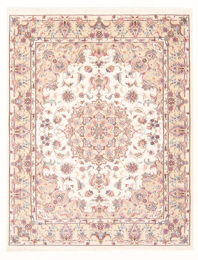 Täbriz - 50 Raj Teppich 150x196cm - Perserteppich - creme