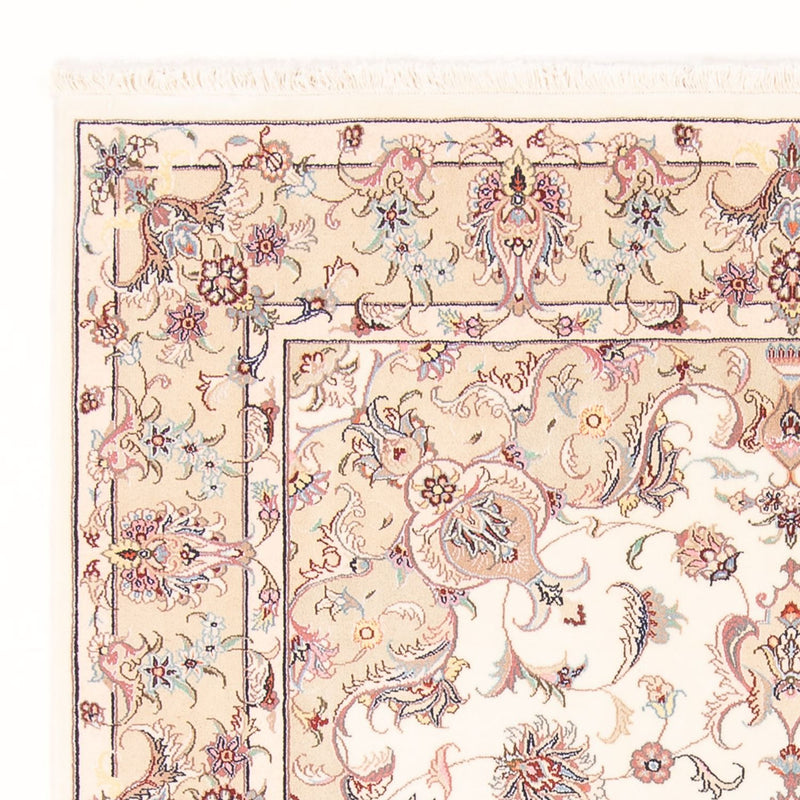 Täbriz - 50 Raj Teppich 150x196cm - Perserteppich - creme