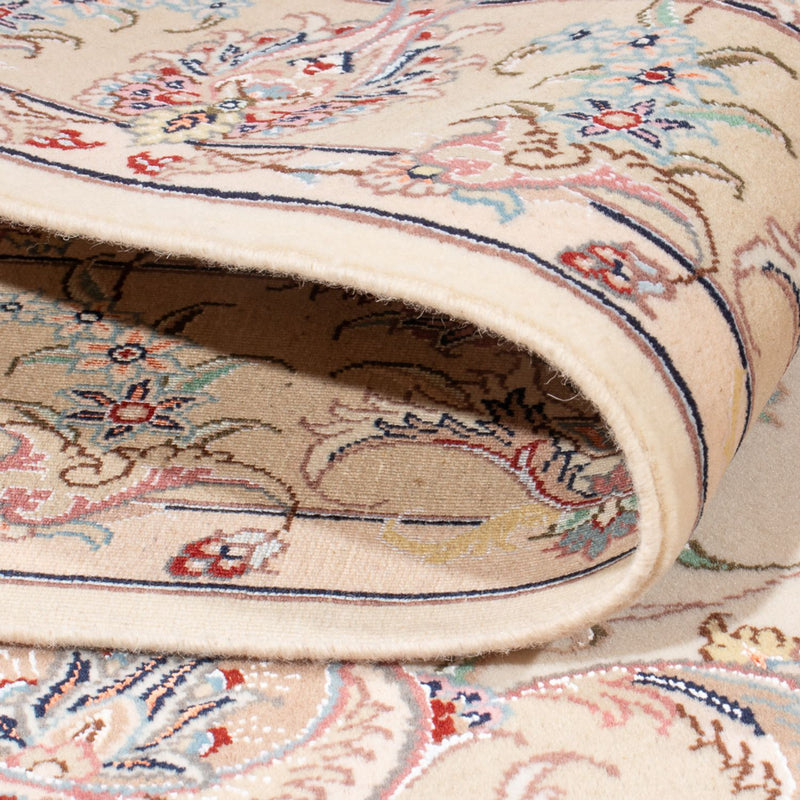 Täbriz - 50 Raj Teppich 150x196cm - Perserteppich - creme
