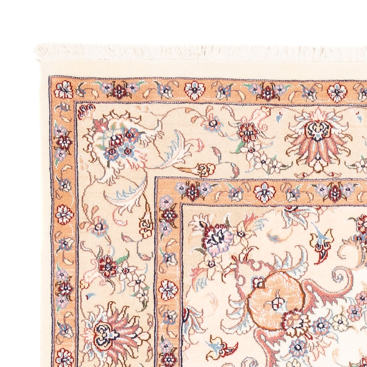 Täbriz Teppich 150x200cm - Perserteppich - creme