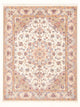 Täbriz - 50 Raj Teppich 147x195cm - Perserteppich - creme