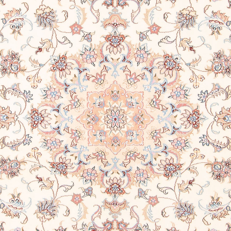 Täbriz - 50 Raj Teppich 147x195cm - Perserteppich - creme