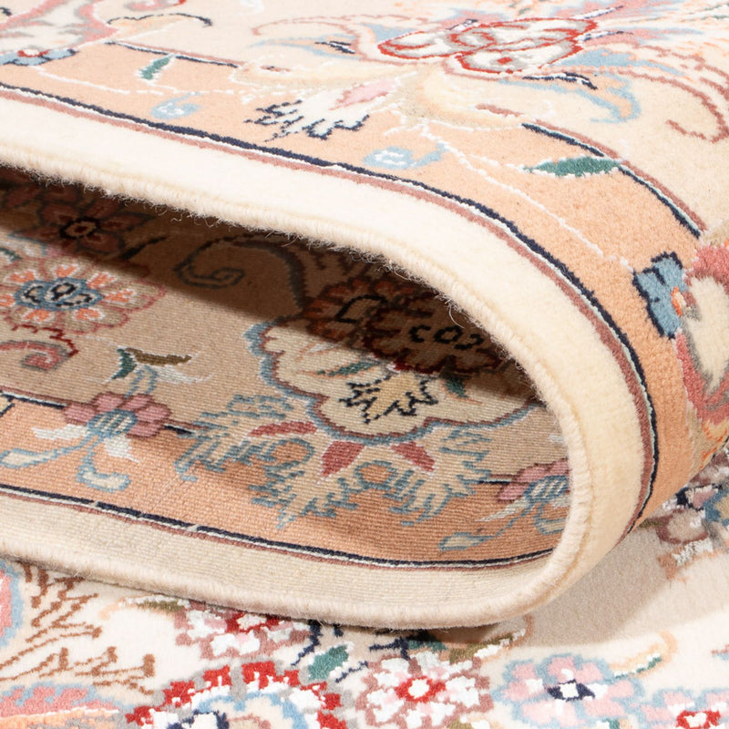 Täbriz - 50 Raj Teppich 147x195cm - Perserteppich - creme