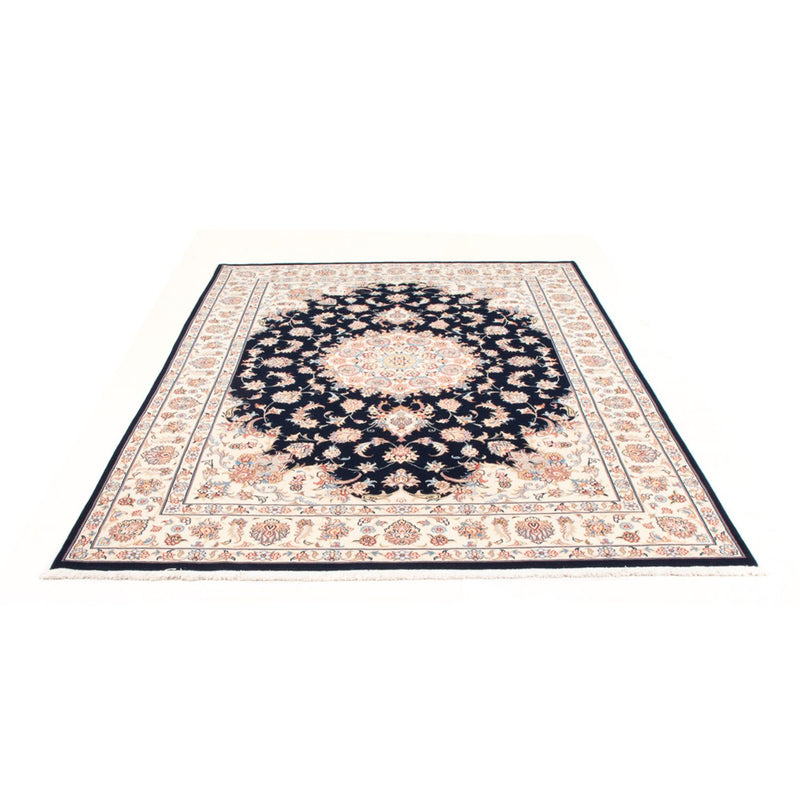 Täbriz - 50 Raj Teppich 170x235cm - Perserteppich - dunkelblau