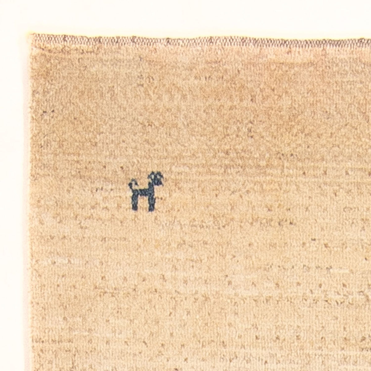 Gabbeh Persisch Teppich 82x171cm - Perserteppich Wollteppich - creme
