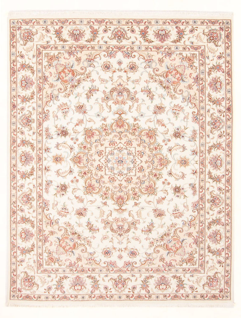 Täbriz - 50 Raj Teppich 149x200cm - Perserteppich - creme