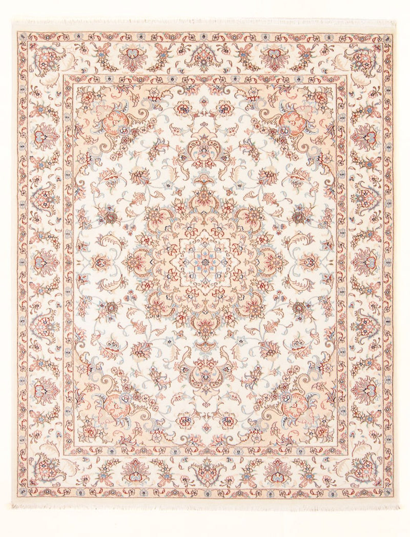 Täbriz - 50 Raj Teppich 150x198cm - Perserteppich - creme