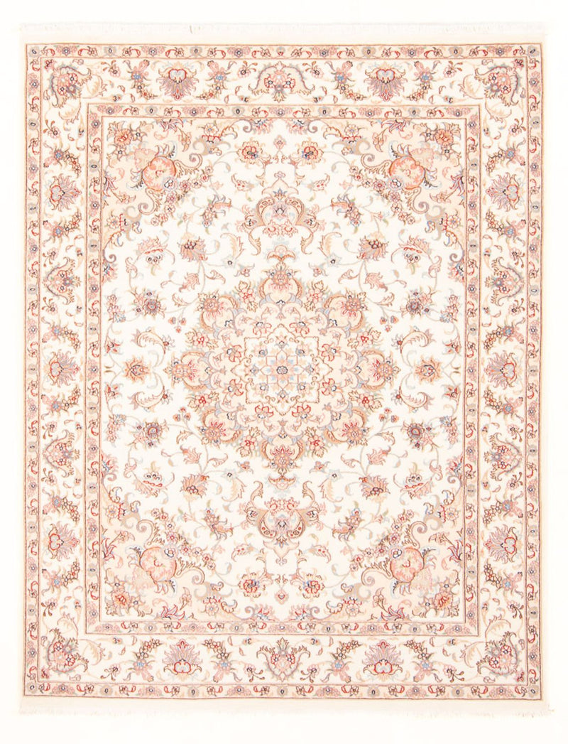 Täbriz - 50 Raj Teppich 148x194cm - Perserteppich - creme