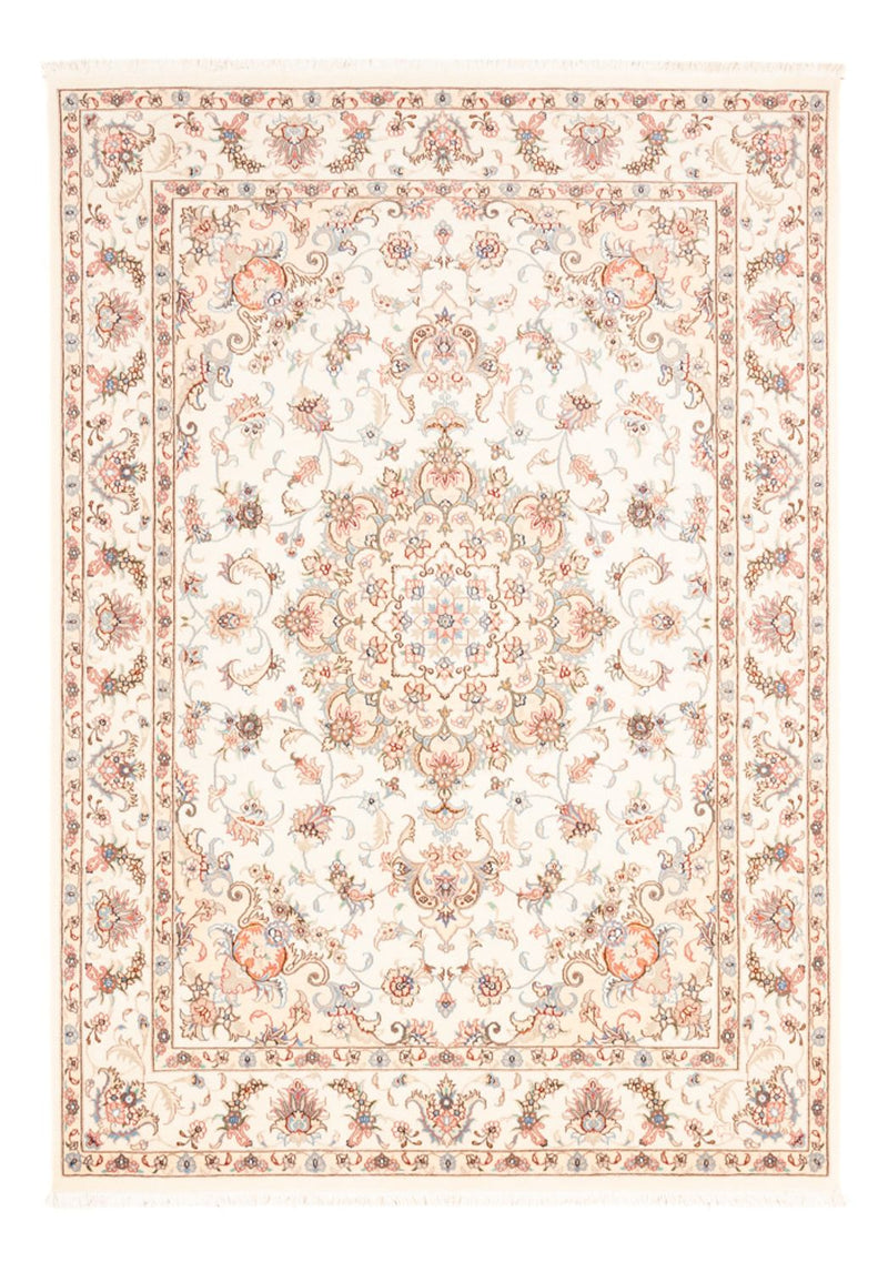 Täbriz Teppich 148x203cm - Perserteppich - creme