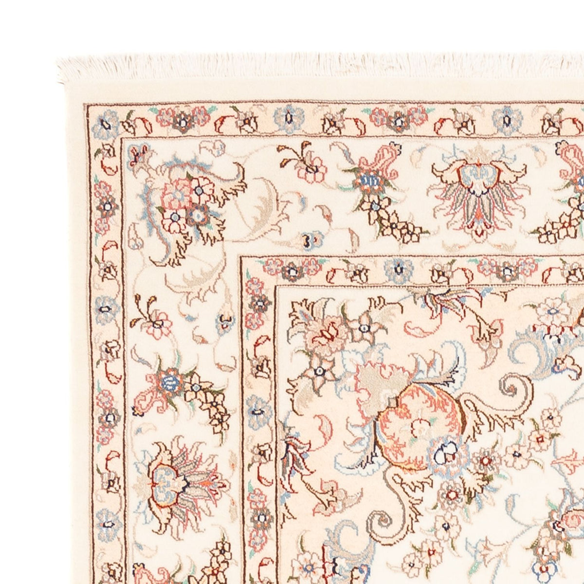 Täbriz Teppich 148x203cm - Perserteppich - creme