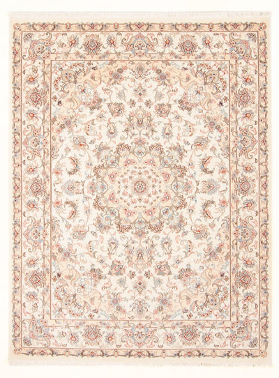 Täbriz - 50 Raj Teppich 150x203cm - Perserteppich - creme