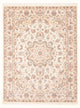 Täbriz - 50 Raj Teppich 150x203cm - Perserteppich - creme
