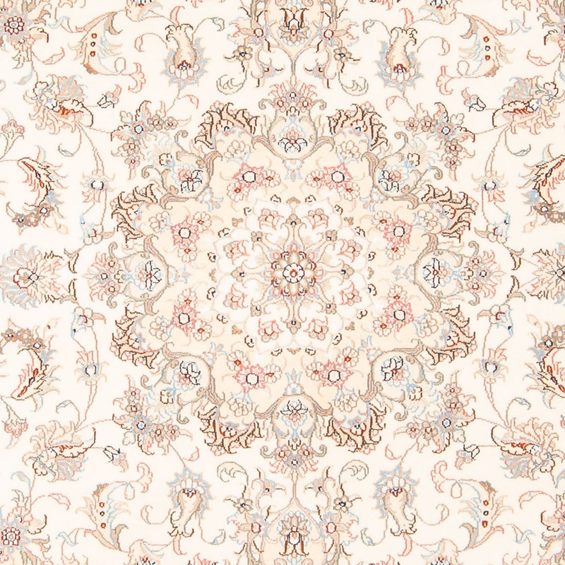 Täbriz - 50 Raj Teppich 150x203cm - Perserteppich - creme