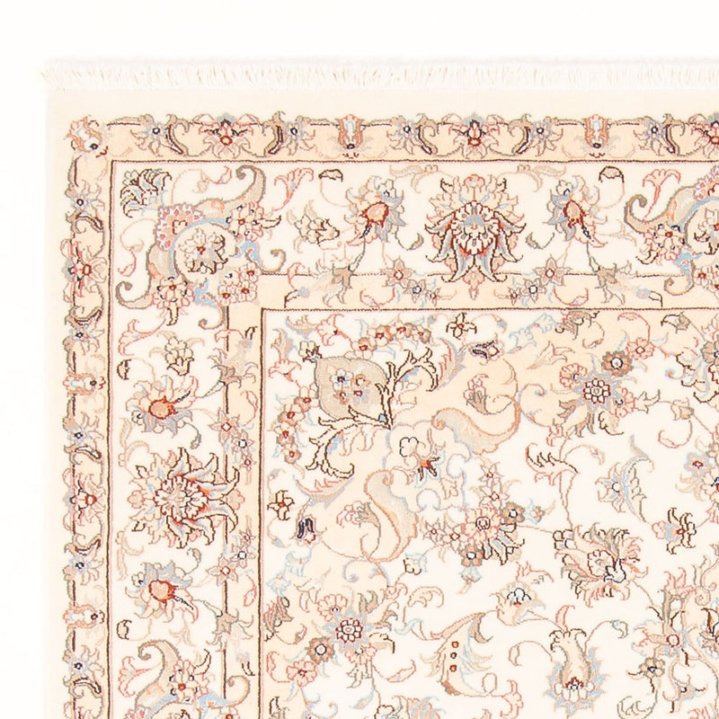 Täbriz - 50 Raj Teppich 150x203cm - Perserteppich - creme