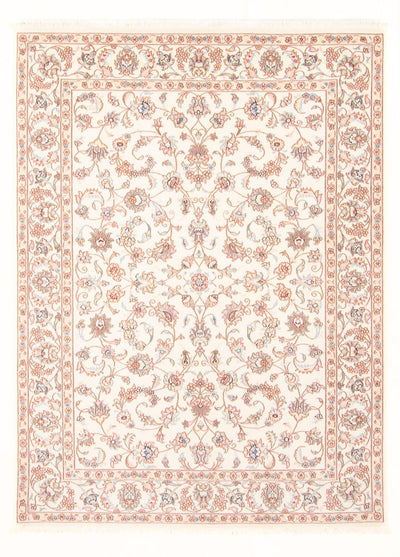 Täbriz - 50 Raj Teppich 148x205cm - Perserteppich - creme