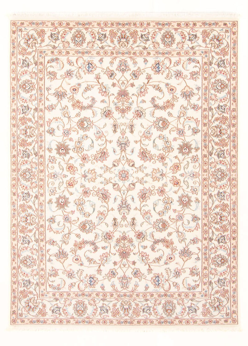 Täbriz - 50 Raj Teppich 148x205cm - Perserteppich - creme