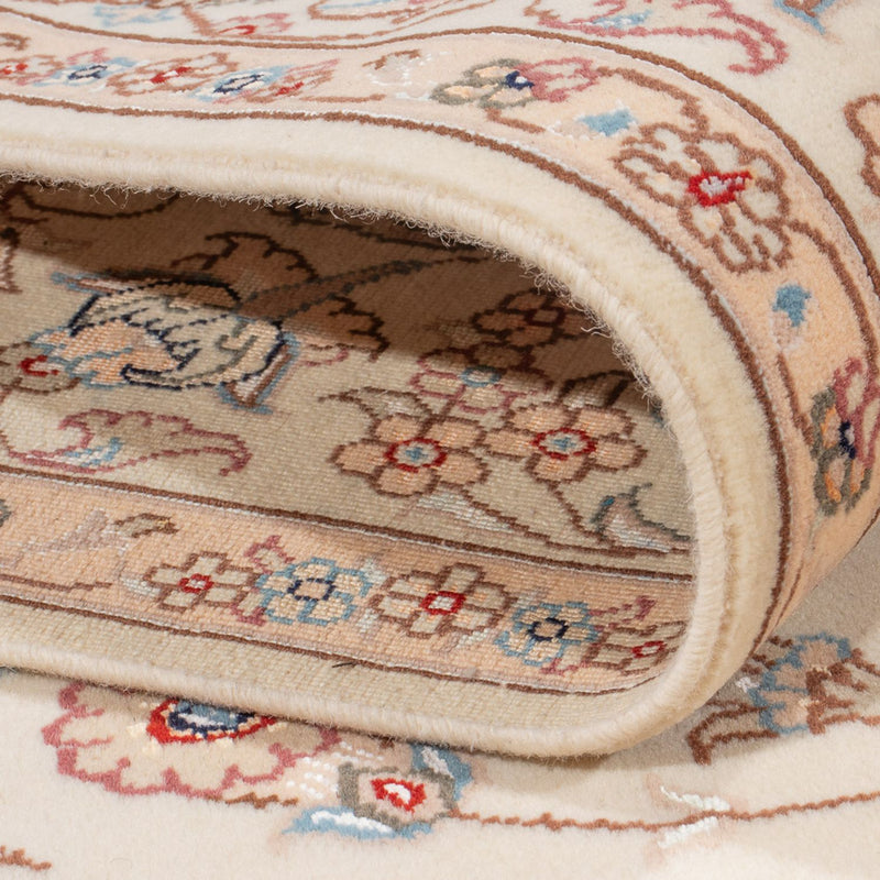 Täbriz - 50 Raj Teppich 148x205cm - Perserteppich - creme