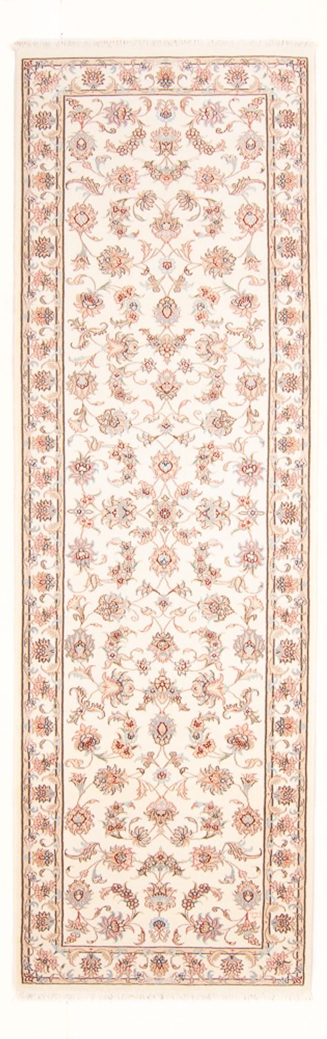 Täbriz - 50 Raj Teppich 89x294cm - Perserteppich - creme