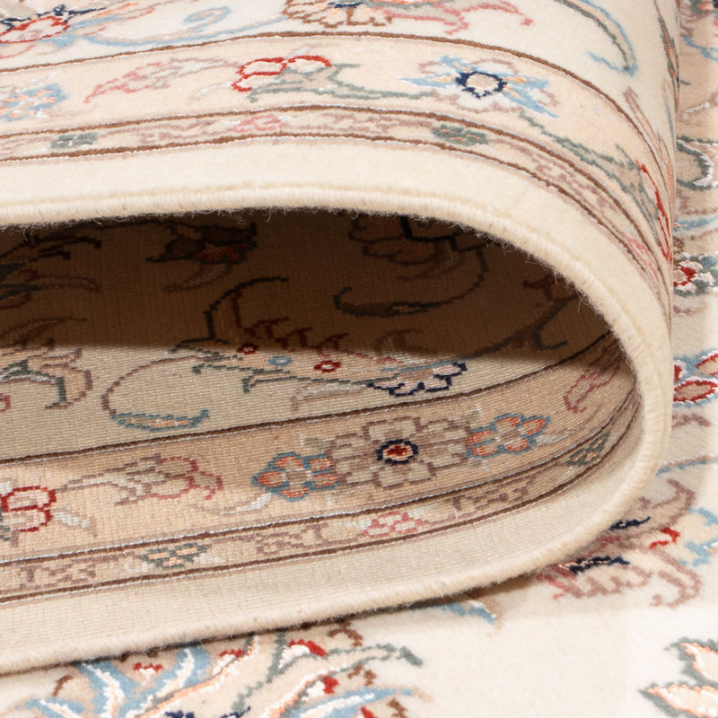 Täbriz - 50 Raj Teppich 197x302cm - Perserteppich - creme
