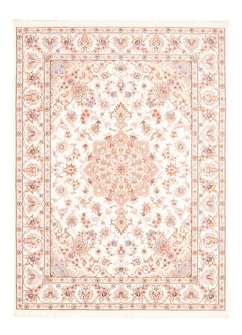 Täbriz Teppich 150x202cm - Perserteppich - creme