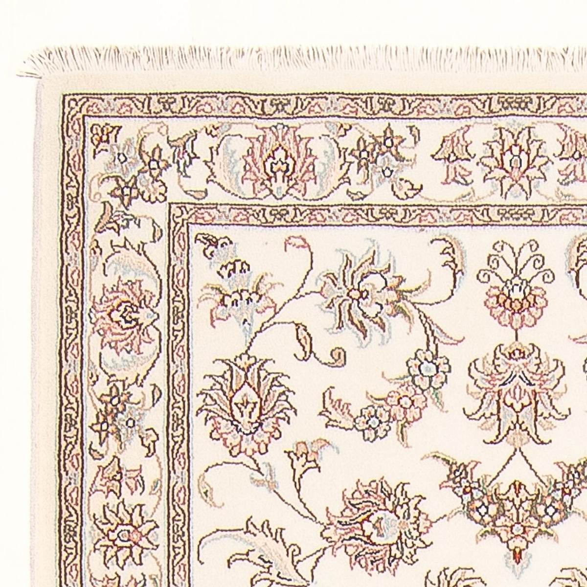 Täbriz - 50 Raj Teppich 91x298cm - Perserteppich - creme