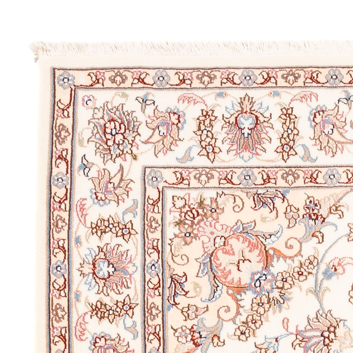 Täbriz Teppich 121x178cm - Perserteppich - creme